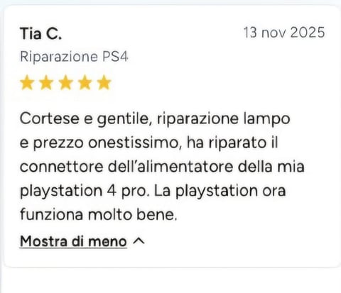 Recensione cliente - Tia C